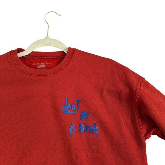 Civile Apparel Play Nicely Sweatshirt Unisex Medium Don't Be a Dink Pickleball - Picture 2 of 5